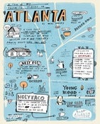 Image of FAVORITE PLACES IN ATLANTA print