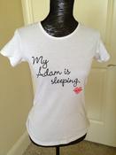 Image of "My Adam is Sleeping" Fitted Tee