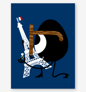 Image of 'Paris, I Love You' Print