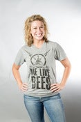 Image of Me Like Bees Gray V-neck