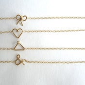 Image of geometric charm bracelets // gold