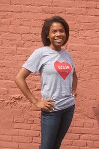 Image of Gray 'WSM is In My Heart' Tee-Shirt