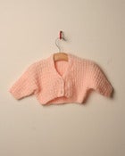 Image of SALE c. 1980s hand knit waffle knit cardigan