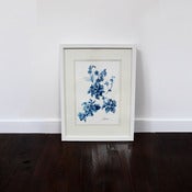 Image of Indigo Floral Study 2 - watercolour original 