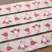 Image of Renaissance Ribbons : Owls on Gray