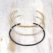 Image of simple forged cuff bracelet