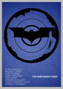Image of The Dark Knight Rises poster [BLUE VARIANT] 