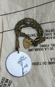 Image of Forget-me-not drawing necklace