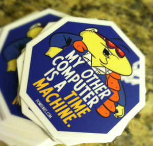 Image of My Other Computer is a Time Machine sticker (now available!)