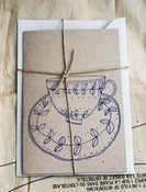 Image of Cup and saucer printed card