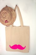 Image of Sac moustachitO rose fluO!