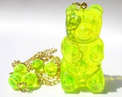 Image of Gummy Bear necklace Neon Lemon