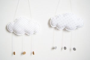 Image of Petit Mobile Baby Cloud SILVER & GOLD 