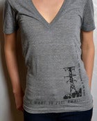 Image of "To The Wind" Deep V-Neck