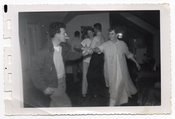 Image of COOL GREASER MAN DANCES WITH GAL VINTAGE SNAPSHOT PHOTO