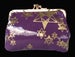 Image of star print leather purse