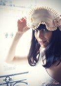 Image of Bridal satin sleep mask by Love Me Sugar in creamy Satin and Swarovski