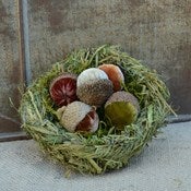Image of Velvet Plush Acorn Grass Nest 