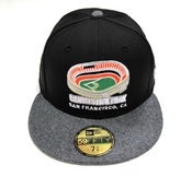 Image of SAN FRANCISCO GIANTS "CANDLESTICK PARK" NEW ERA FITTED (BLACK/FLANNEL)
