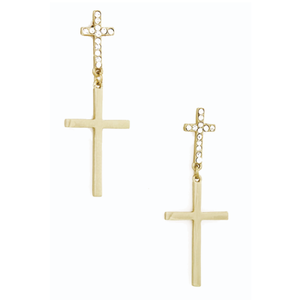 Image of Duo Cross Earrings