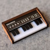 Image of Wooden Keyboard Brooch / Necklace