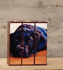 Image of 'Eyes for You' Tealight Triptych