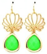 Image of Green Drop Earrings