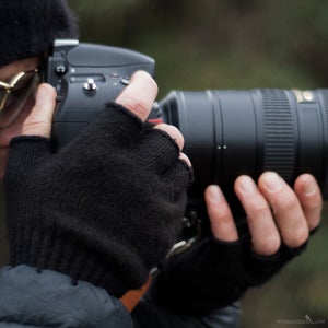 Image of Bison Down Fingerless Gloves
