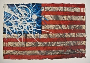 Image of Saber (MSK/AWR) - American Flag Hand Embellished Print - #49 of 60
