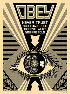 Image of Obey - EYE - Small Screenprint from Arkitip Magazine #51