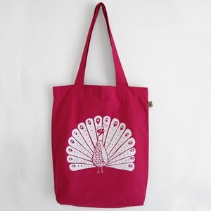 Image of Bag Cotwm Paun - <em>Peacock Cotton Bag</em>