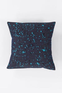 Image of Denim Granit Cushion / turq+black
