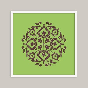 Image of Persian Glaze (chocolate/mint) - 20x20cm
