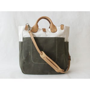 Image of Garrison Bag (Natural/Olive) 