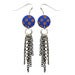 Image of Poka dot drop multi chain drop earrings 