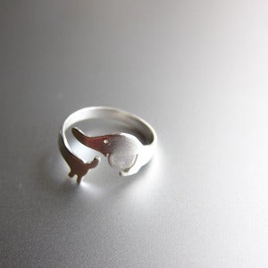 Image of My Little Dog Ring - Handmade Sterling Silver Ring