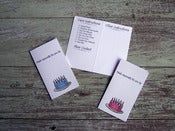Image of Birthday Cake - Care/Launder Instruction gift tags for your hand-knit treasures