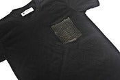 Image of LIV WEALTHY PYTHON SNAKESKIN T-SHIRT BLACK