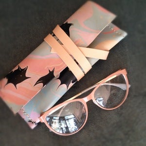 Image of Ann-Ya marbelized leather pouches