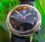 Image of VINTAGE BULOVA ACCUTRON RED/BLACK UP/DOWN 218 - SOLD!
