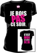 Image of T-Shirt pour femme (Je ne bois pas ce soir)
