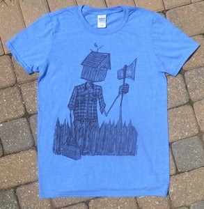 Image of Reluctant Woodsman Shirt - Heather Royal Blue