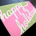 Image of 1527B - two-tone holidays letterpress card - set of 6