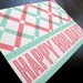 Image of 1531B - holiday lattice letterpress card - set of 6
