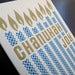 Image of 1513B - chanukah joy letterpress card - set of 6