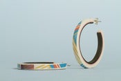 Image of Ski Jump Hoop Earrings