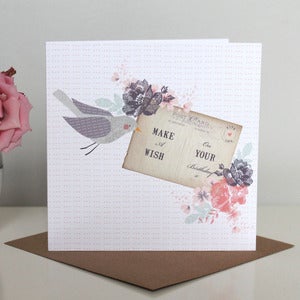 Image of 'Make A Wish' Postcard Birthday Card