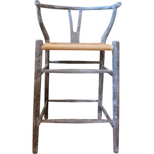 Image of Oak Stool with Rope Seat