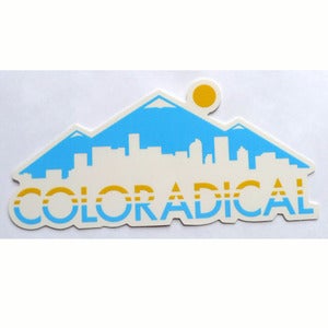 Image of Coloradical Colorado Skyline Sticker