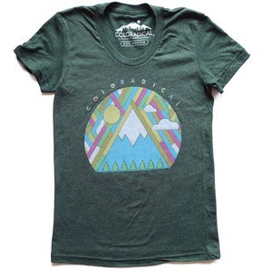 Image of Coloradical Patchwork Mountain T-Shirt